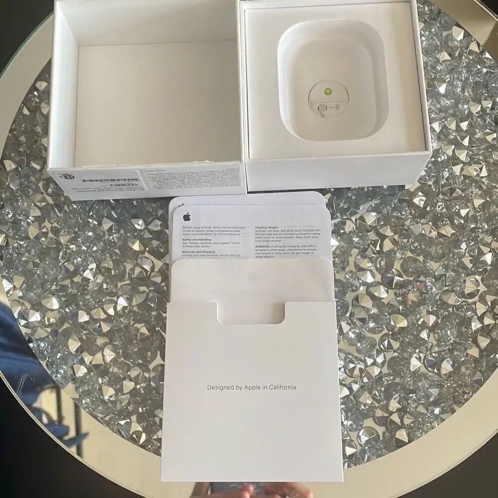 Empty box for apple AirPods Pro (2nd generation) includes 6 replacement earbuds